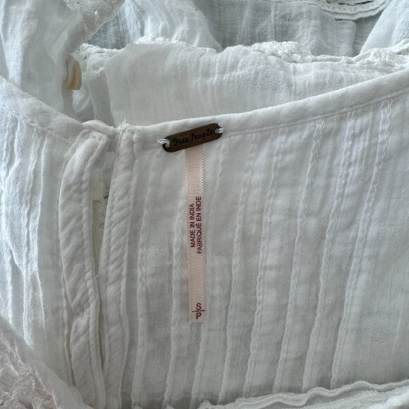 Free People - Constant Crush White Button Tank - Picture 3 of 3